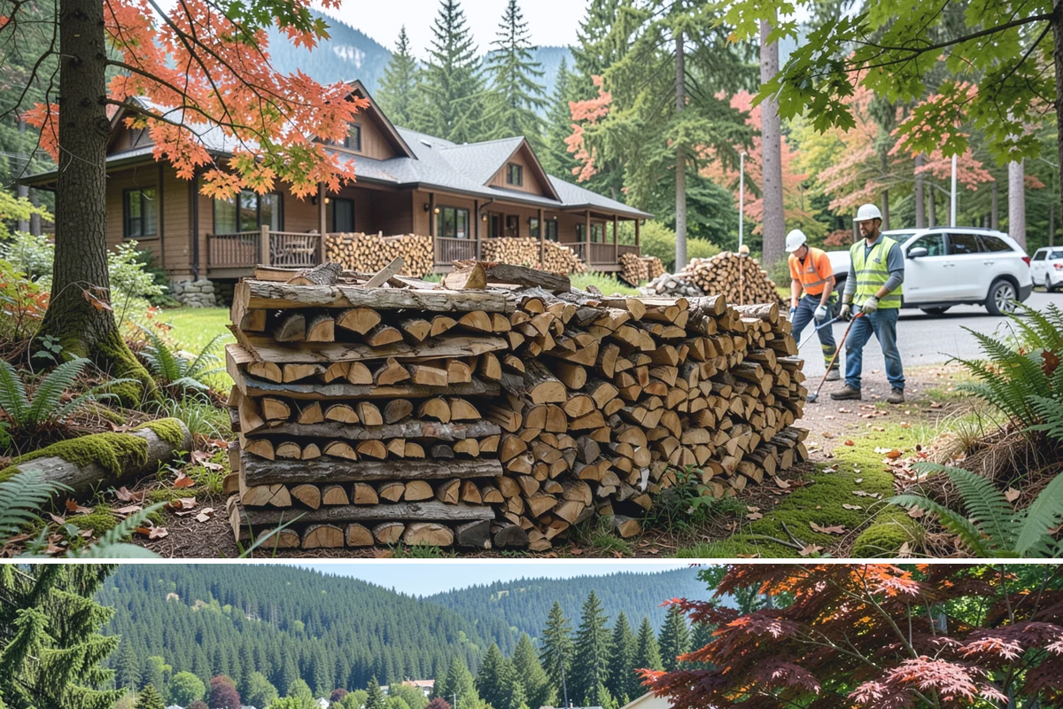 Fireplace-Size Firewood in Index, Snohomish County, WA - Buy in late summer or early fall so your fireplace wood is seasoned and ready for the cold months.