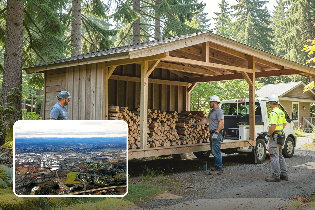 Fireplace-Size Firewood in Kent, King County, WA - Sized for traditional open fireplaces