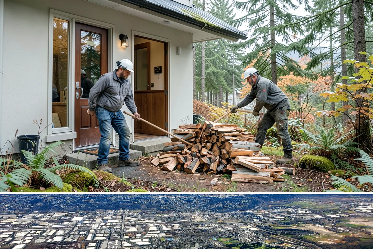 Fireplace-Size Firewood in Kent, King County, WA - Buy in late summer or early fall so your fireplace wood is seasoned and ready for the cold months.