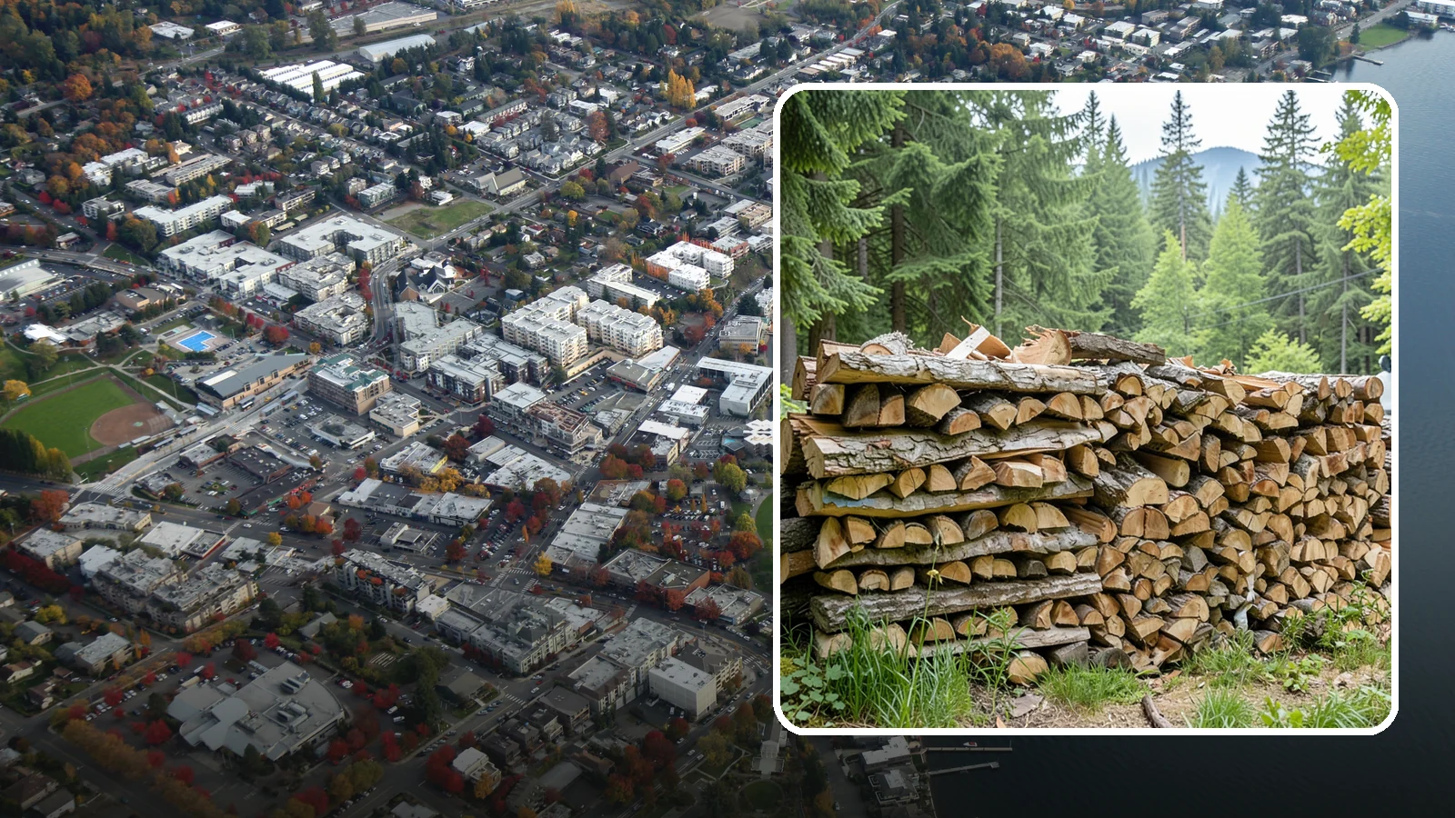 Fireplace-Size Firewood in Kirkland, King County, WA - Firewood cut to a comfortable fireplace length for easy loading and an even burn.