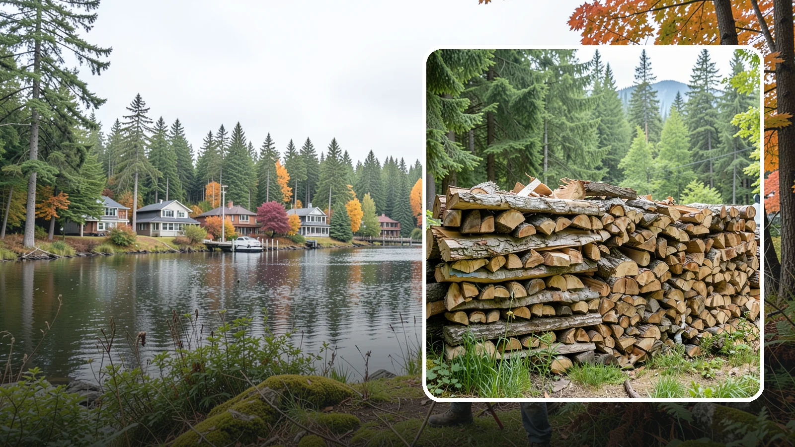 Fireplace-Size Firewood in La Conner, Skagit County, WA - Firewood cut to a comfortable fireplace length for easy loading and an even burn.