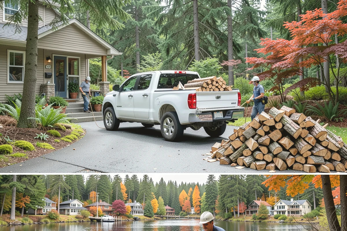 Fireplace-Size Firewood in La Conner, Skagit County, WA - Buy in late summer or early fall so your fireplace wood is seasoned and ready for the cold months.