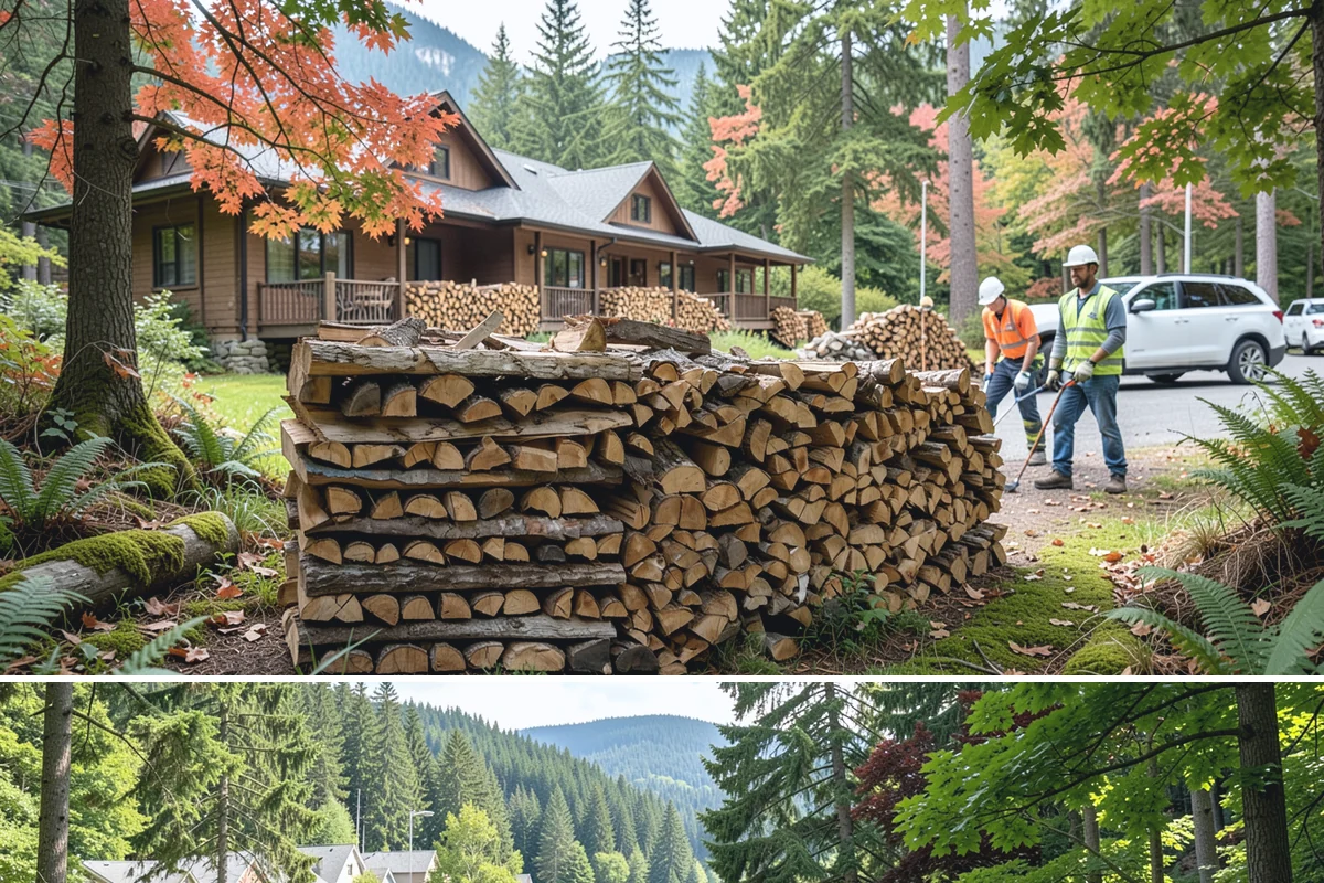 Fireplace-Size Firewood in Lake Forest Park, King County, WA - Buy in late summer or early fall so your fireplace wood is seasoned and ready for the cold months.