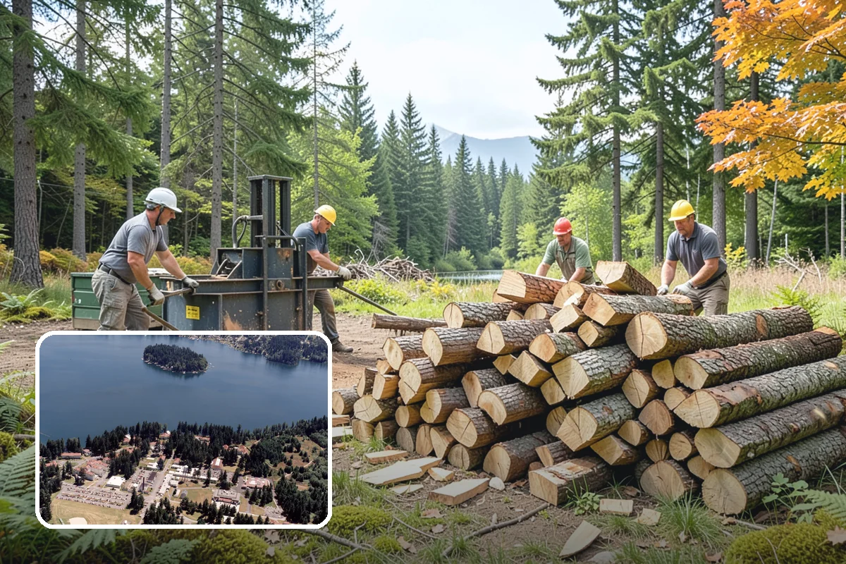 Fireplace-Size Firewood in Lakewood, Pierce County, WA - Sized for traditional open fireplaces
