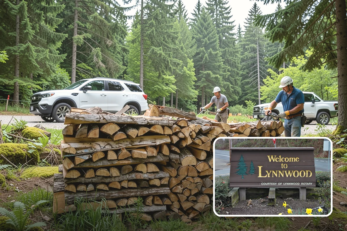 Fireplace-Size Firewood in Lynnwood, Snohomish County, WA - Sized for traditional open fireplaces