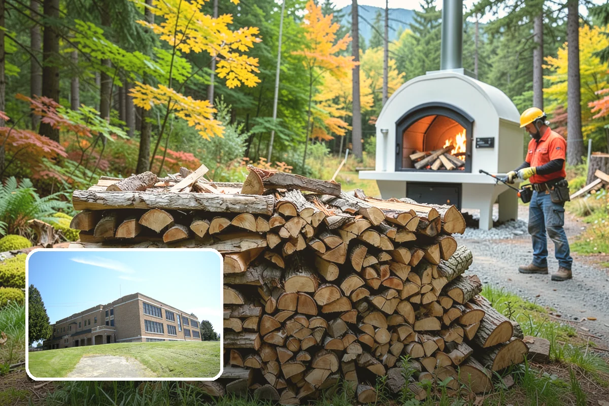Fireplace-Size Firewood in Maple Valley, King County, WA - Sized for traditional open fireplaces