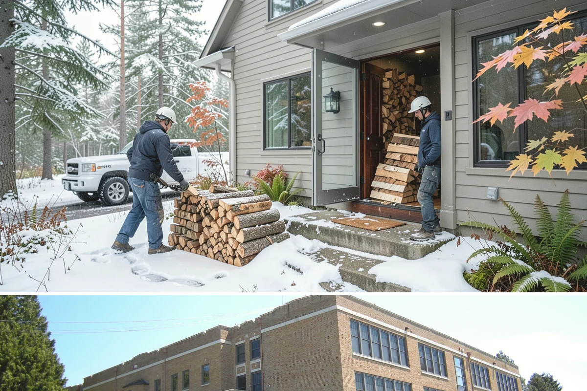 Fireplace-Size Firewood in Maple Valley, King County, WA - Buy in late summer or early fall so your fireplace wood is seasoned and ready for the cold months.