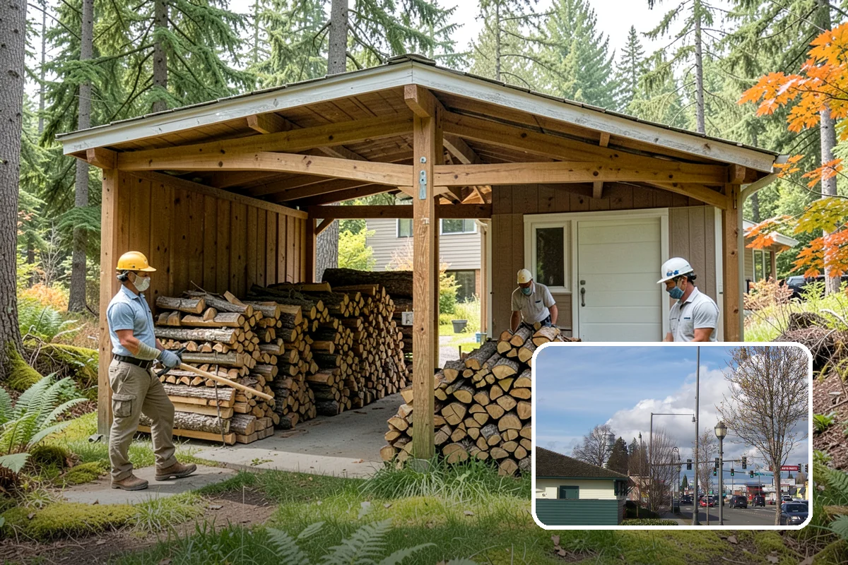 Fireplace-Size Firewood in Marysville, Snohomish County, WA - Sized for traditional open fireplaces