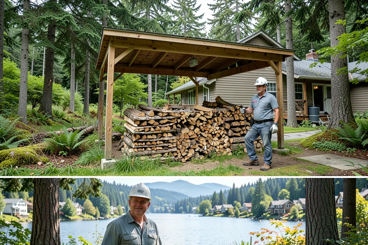 Fireplace-Size Firewood in Milton, King County, WA - Buy in late summer or early fall so your fireplace wood is seasoned and ready for the cold months.