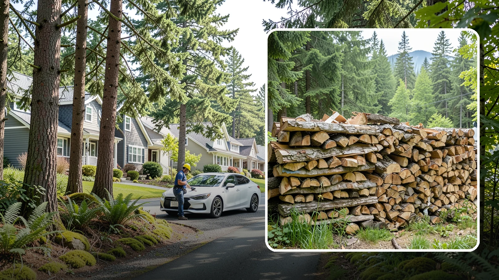 Fireplace-Size Firewood in Normandy Park, King County, WA - Firewood cut to a comfortable fireplace length for easy loading and an even burn.