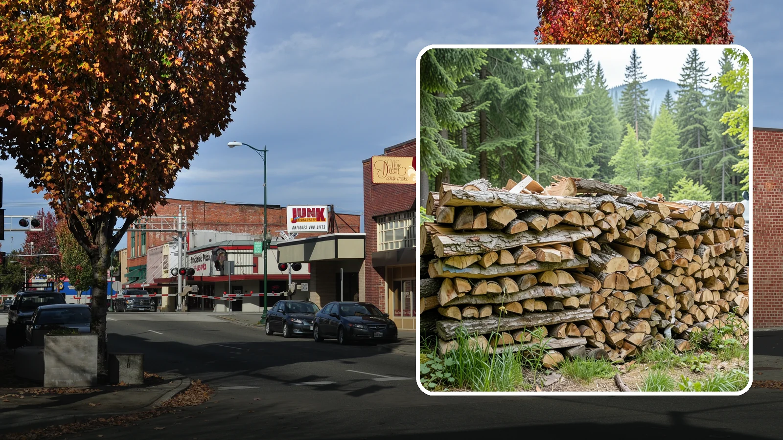Fireplace-Size Firewood in Puyallup, Pierce County, WA - Firewood cut to a comfortable fireplace length for easy loading and an even burn.
