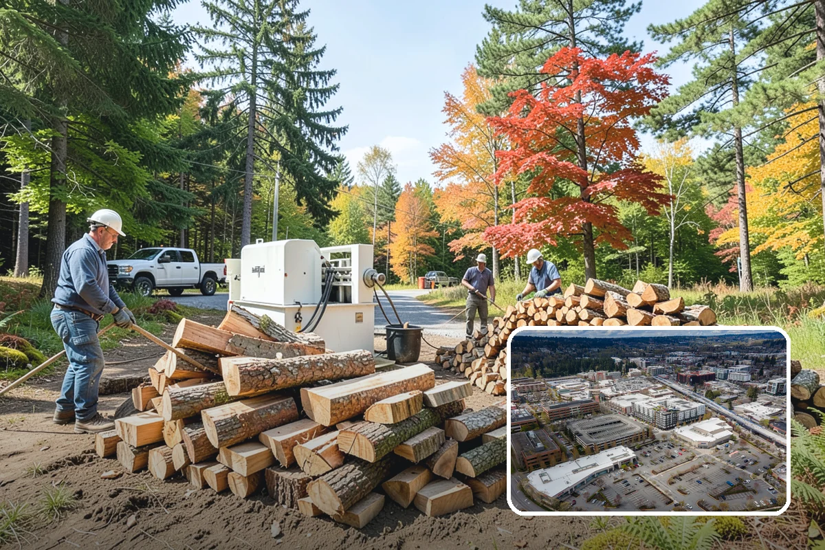 Fireplace-Size Firewood in Redmond, King County, WA - Sized for traditional open fireplaces