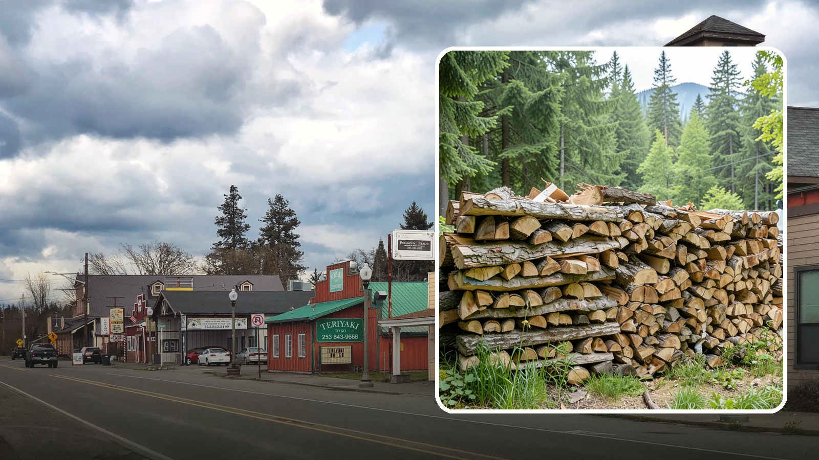 Fireplace-Size Firewood in Roy, Pierce County, WA - Firewood cut to a comfortable fireplace length for easy loading and an even burn.