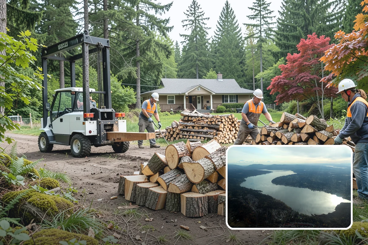 Fireplace-Size Firewood in Sammamish, King County, WA - Sized for traditional open fireplaces