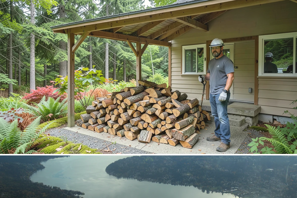 Fireplace-Size Firewood in Sammamish, King County, WA - Buy in late summer or early fall so your fireplace wood is seasoned and ready for the cold months.