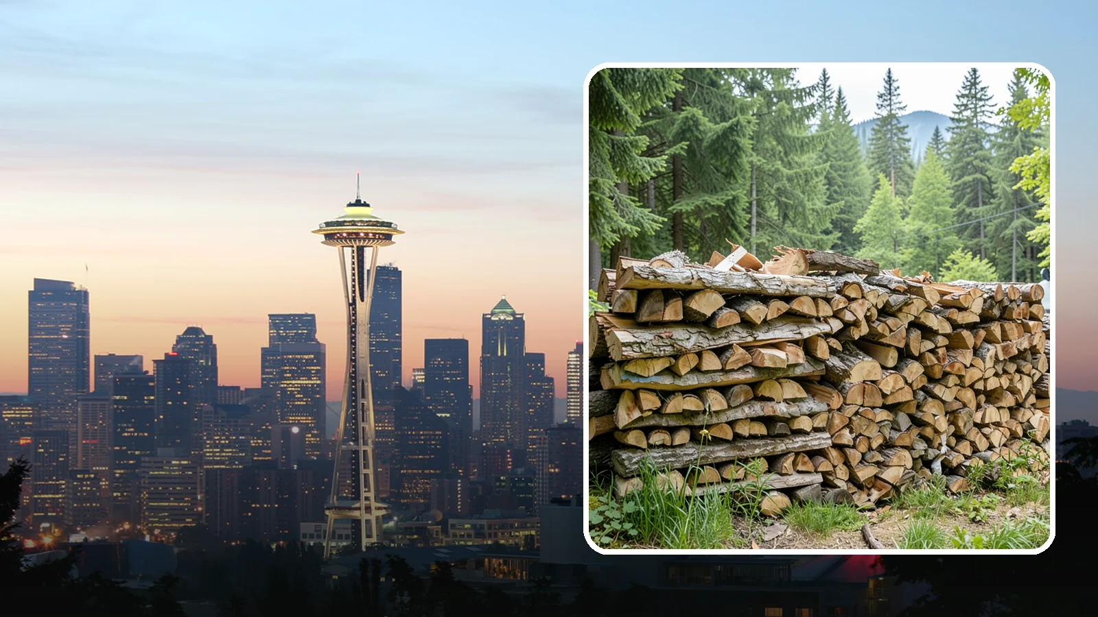 Fireplace-Size Firewood in Seattle, King County, WA - Firewood cut to a comfortable fireplace length for easy loading and an even burn.