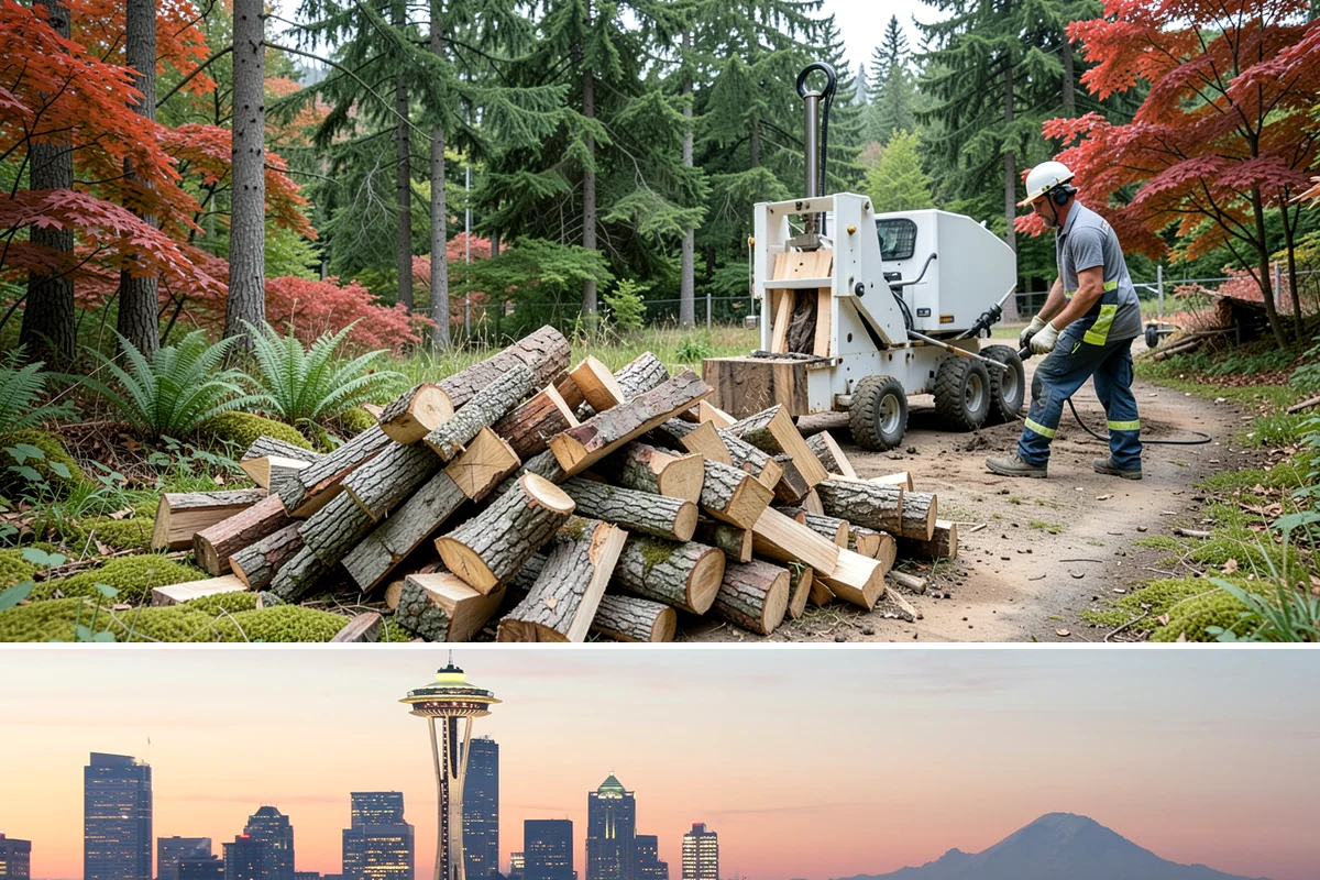 Fireplace-Size Firewood in Seattle, King County, WA - Buy in late summer or early fall so your fireplace wood is seasoned and ready for the cold months.