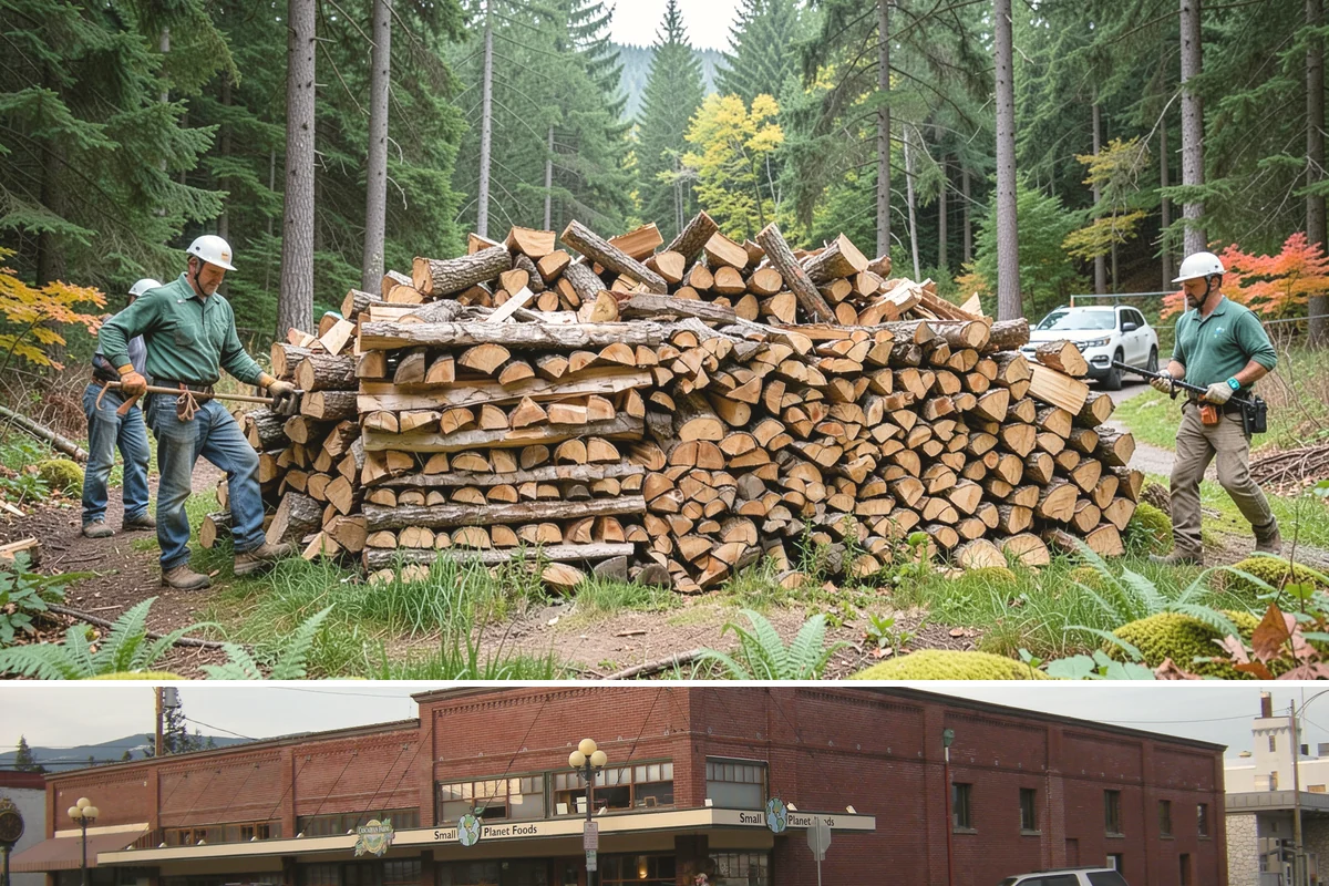Fireplace-Size Firewood in Sedro-Woolley, Skagit County, WA - Buy in late summer or early fall so your fireplace wood is seasoned and ready for the cold months.
