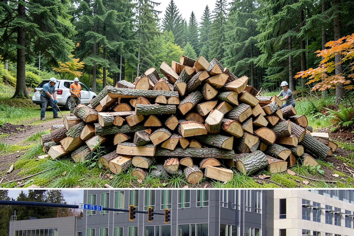 Fireplace-Size Firewood in Shoreline, King County, WA - Buy in late summer or early fall so your fireplace wood is seasoned and ready for the cold months.