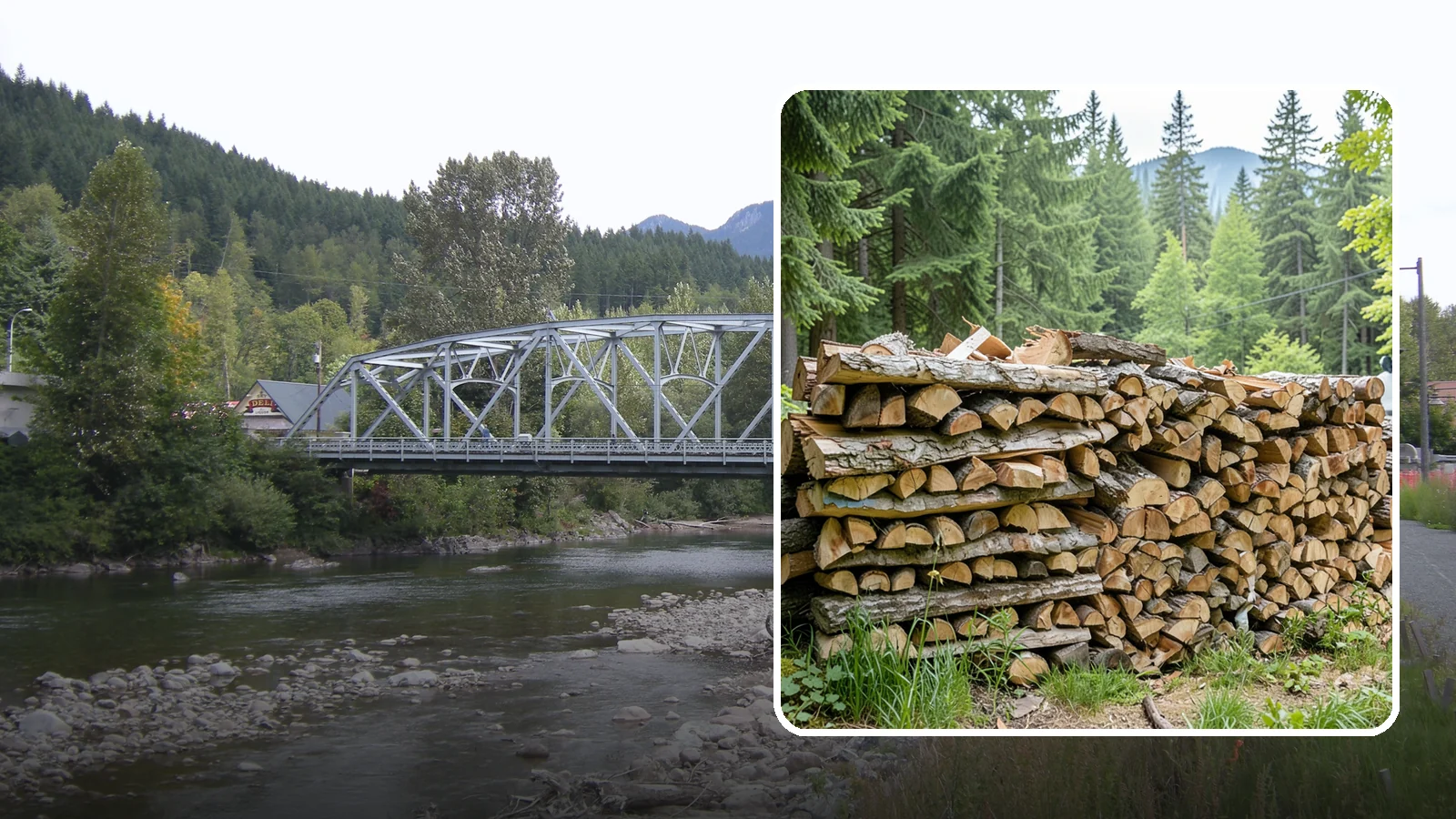 Fireplace-Size Firewood in Skykomish, King County, WA - Firewood cut to a comfortable fireplace length for easy loading and an even burn.