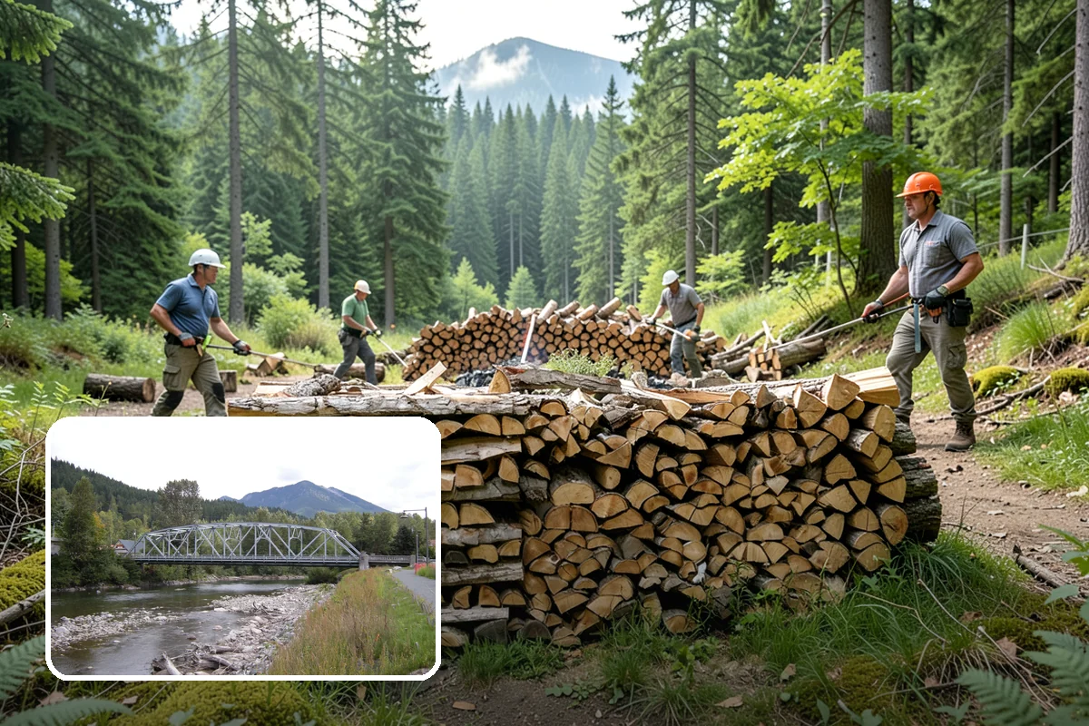 Fireplace-Size Firewood in Skykomish, King County, WA - Sized for traditional open fireplaces