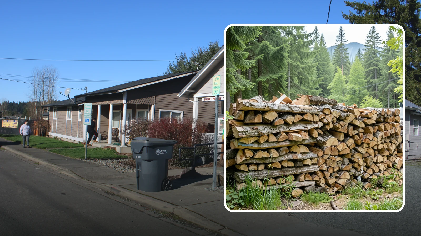Fireplace-Size Firewood in South Prairie, Pierce County, WA - Firewood cut to a comfortable fireplace length for easy loading and an even burn.