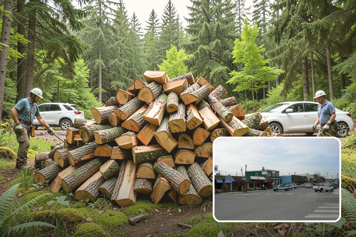 Fireplace-Size Firewood in Stanwood, Snohomish County, WA - Sized for traditional open fireplaces