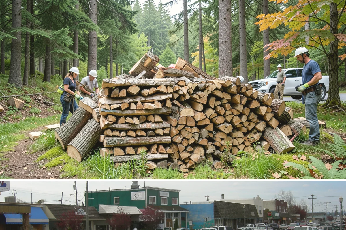 Fireplace-Size Firewood in Stanwood, Snohomish County, WA - Buy in late summer or early fall so your fireplace wood is seasoned and ready for the cold months.
