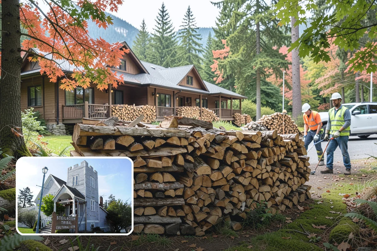 Fireplace-Size Firewood in Steilacoom, Pierce County, WA - Sized for traditional open fireplaces