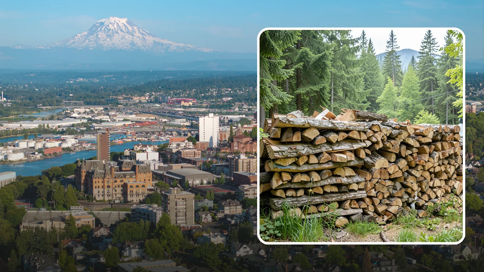 Fireplace-Size Firewood in Tacoma, Pierce County, WA - Firewood cut to a comfortable fireplace length for easy loading and an even burn.