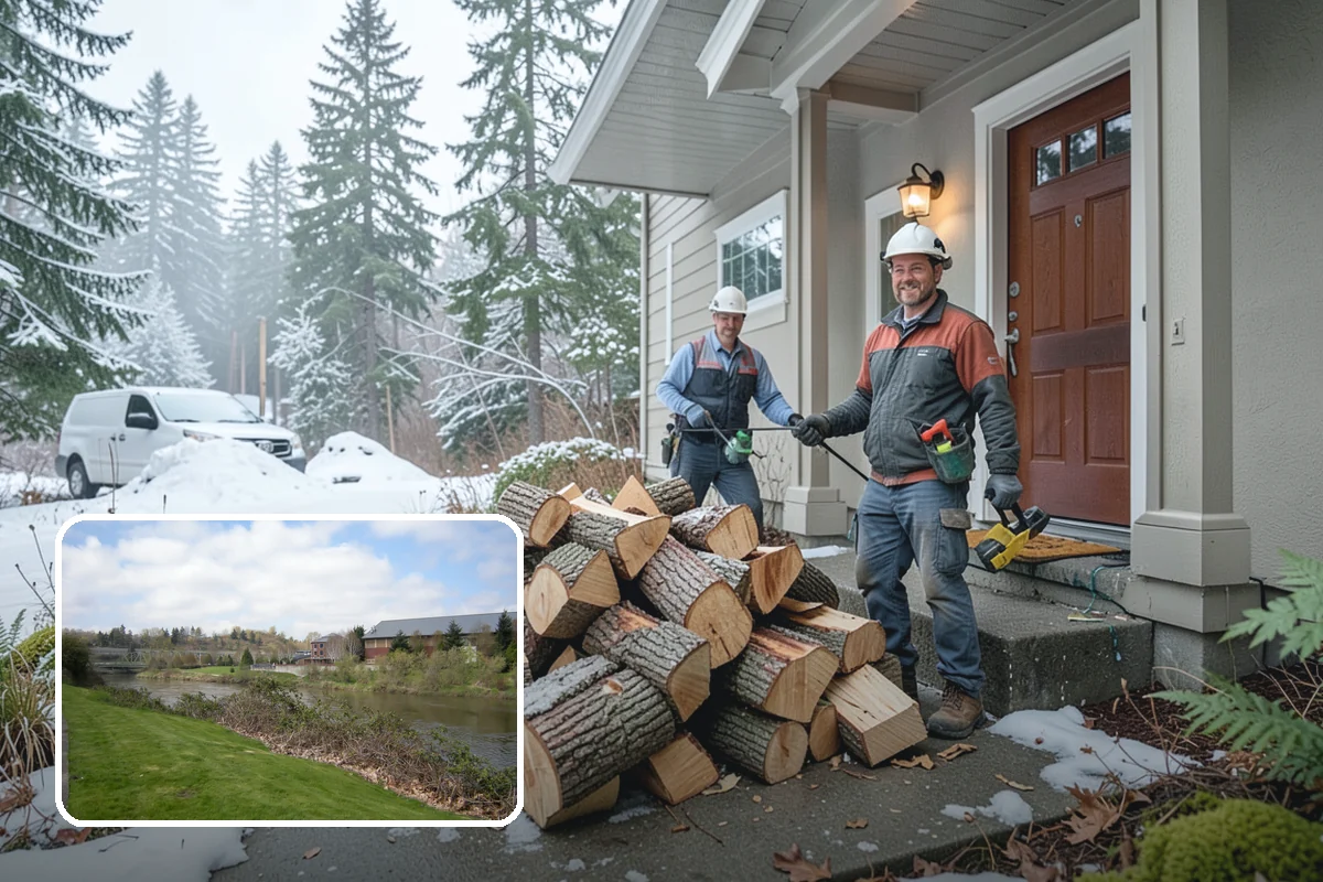 Fireplace-Size Firewood in Tukwila, King County, WA - Sized for traditional open fireplaces