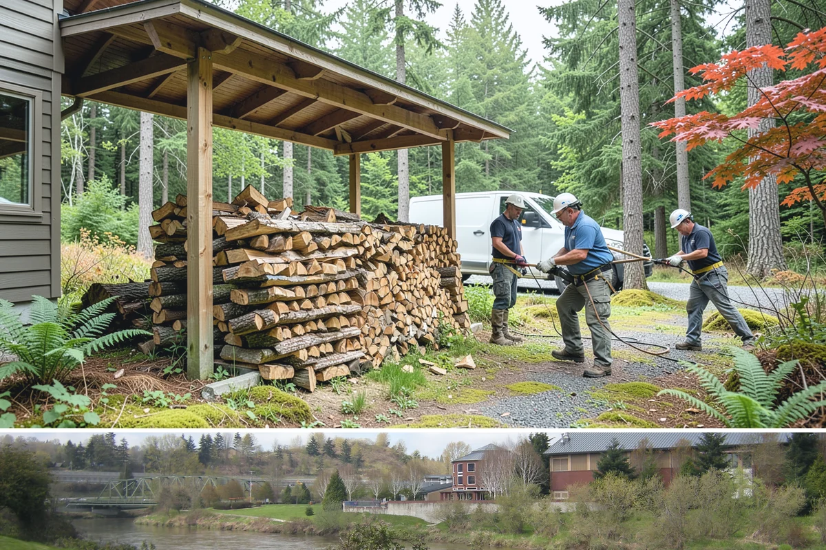 Fireplace-Size Firewood in Tukwila, King County, WA - Buy in late summer or early fall so your fireplace wood is seasoned and ready for the cold months.