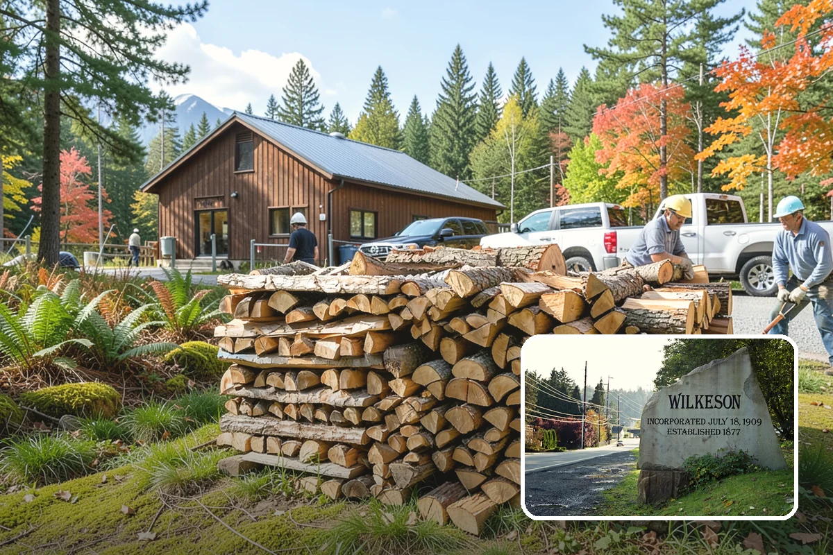 Fireplace-Size Firewood in Wilkeson, Pierce County, WA - Sized for traditional open fireplaces