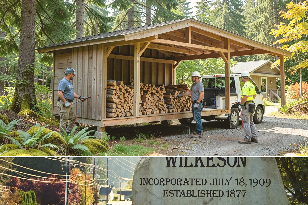 Fireplace-Size Firewood in Wilkeson, Pierce County, WA - Buy in late summer or early fall so your fireplace wood is seasoned and ready for the cold months.