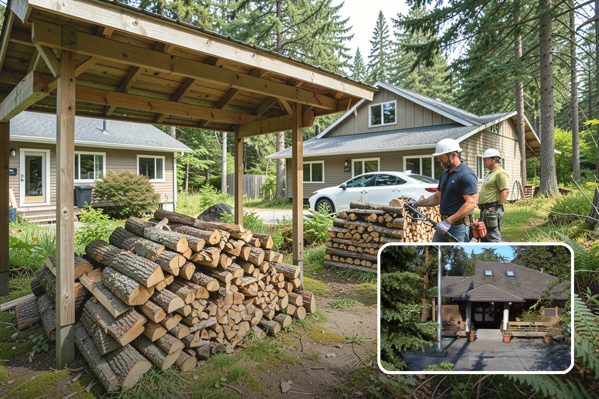 Fireplace-Size Firewood in Yarrow Point, King County, WA - Sized for traditional open fireplaces