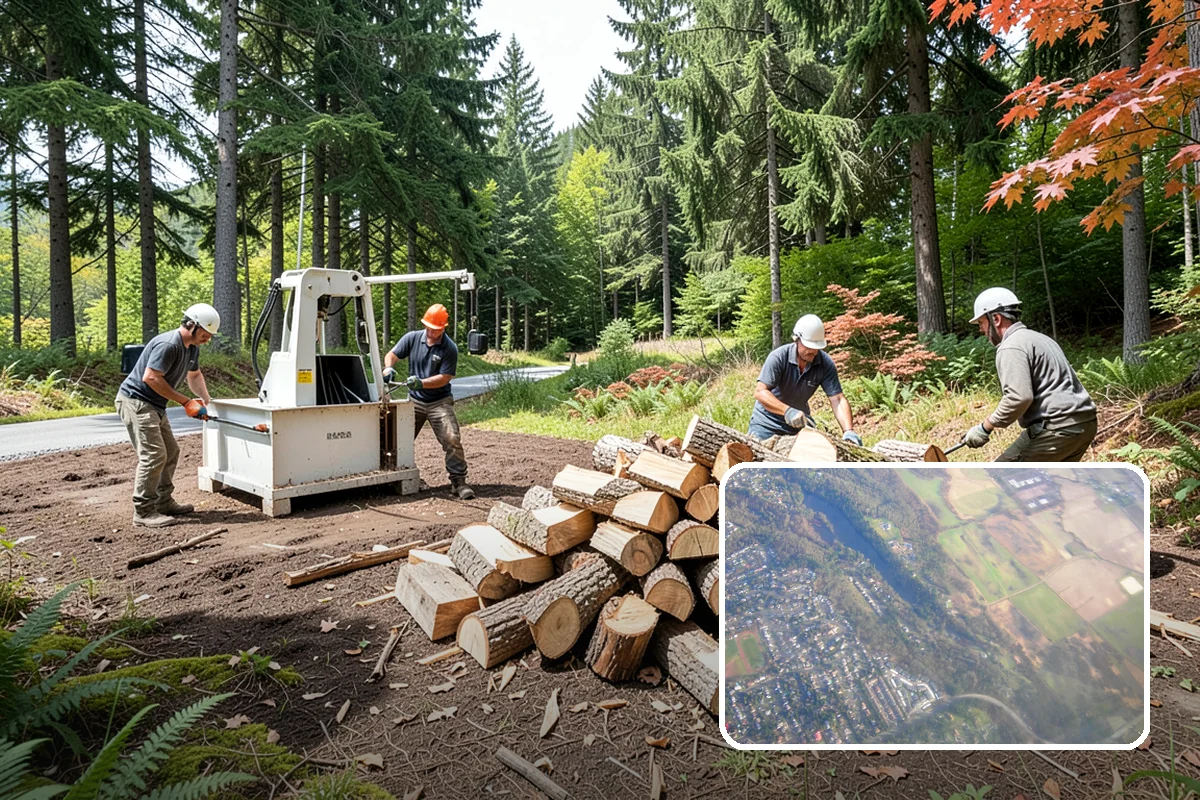 Firewood Area Cleanup in Algona, King County, WA - Restores the whole firewood zone in one visit
