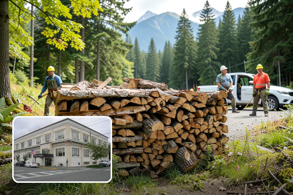 Firewood Area Cleanup in Anacortes, Skagit County, WA - Restores the whole firewood zone in one visit