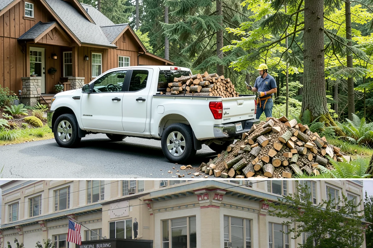 Firewood Area Cleanup in Anacortes, Skagit County, WA - Early spring is the sweet spot for a full reset after winter, though a fall visit preps the space ahead of heating season.