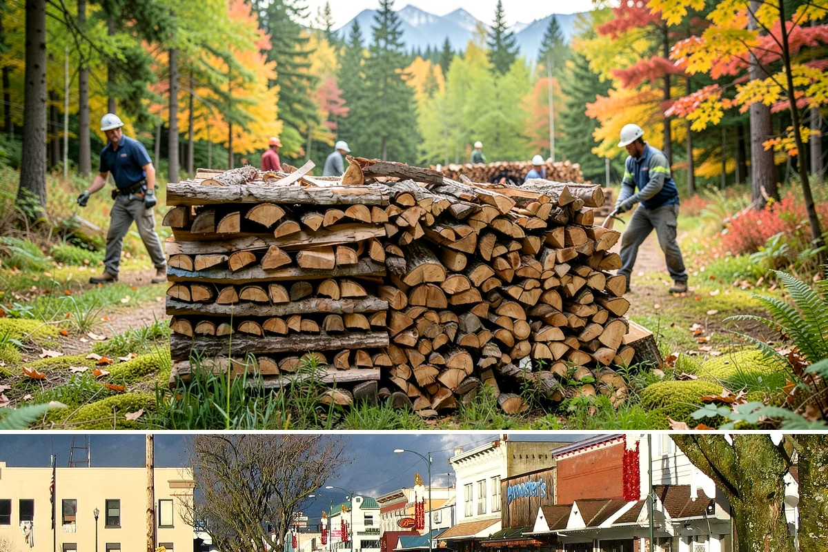 Firewood Area Cleanup in Arlington, Snohomish County, WA - Early spring is the sweet spot for a full reset after winter, though a fall visit preps the space ahead of heating season.
