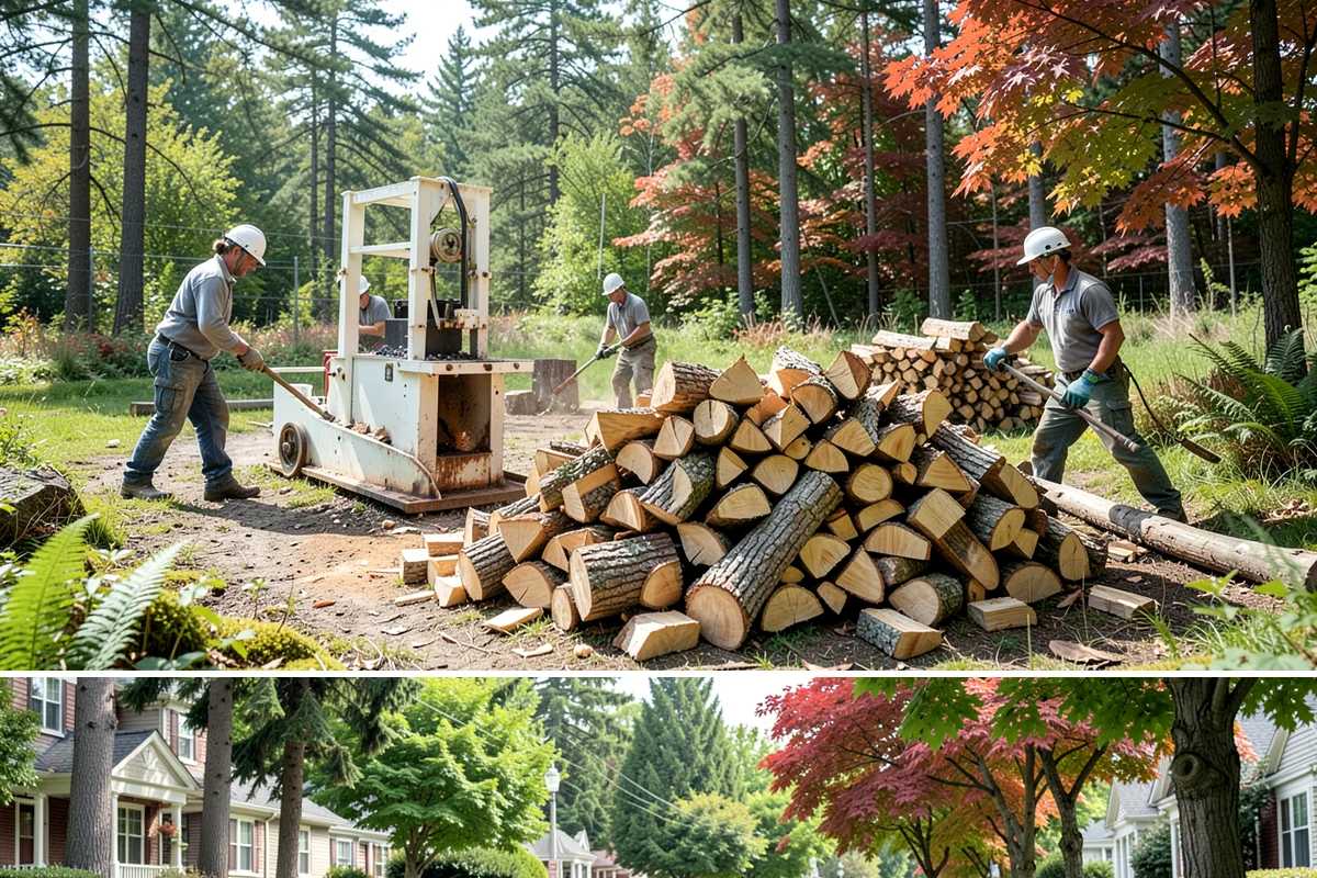 Firewood Area Cleanup in Beaux Arts Village, King County, WA - Early spring is the sweet spot for a full reset after winter, though a fall visit preps the space ahead of heating season.