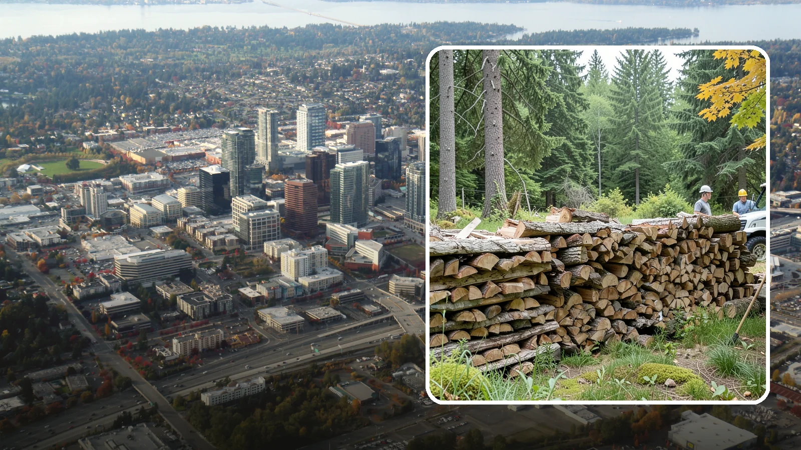 Firewood Area Cleanup in Bellevue, King County, WA - We give your entire firewood zone a full reset, clearing debris, scraps, and clutter from top to bottom.