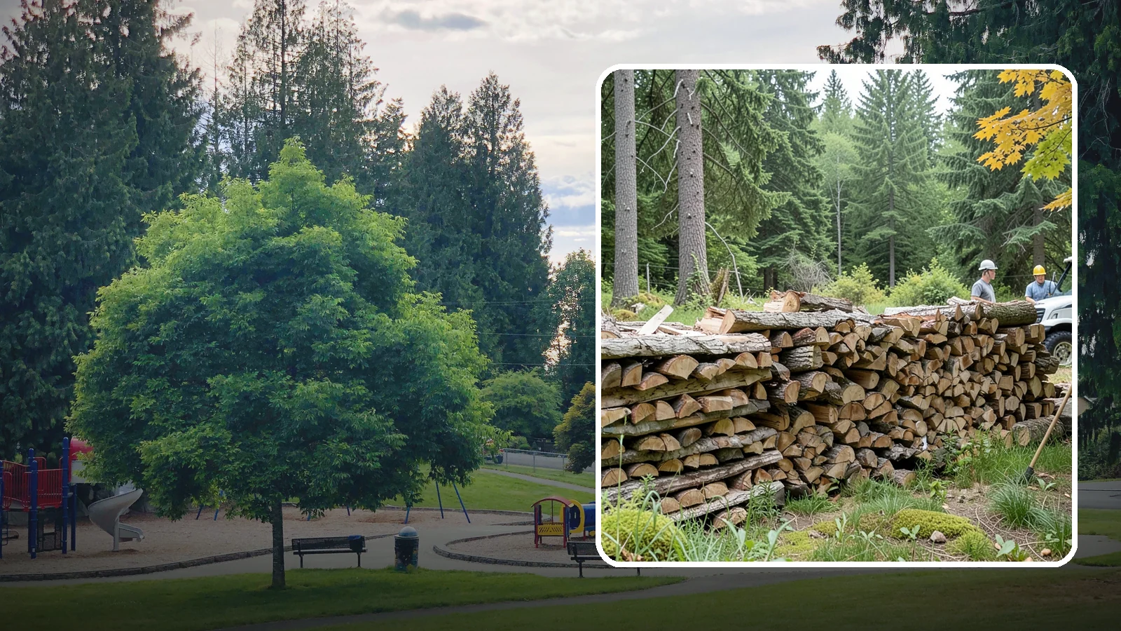 Firewood Area Cleanup in Bonney Lake, Pierce County, WA - We give your entire firewood zone a full reset, clearing debris, scraps, and clutter from top to bottom.