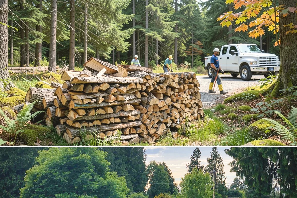 Firewood Area Cleanup in Bonney Lake, Pierce County, WA - Early spring is the sweet spot for a full reset after winter, though a fall visit preps the space ahead of heating season.