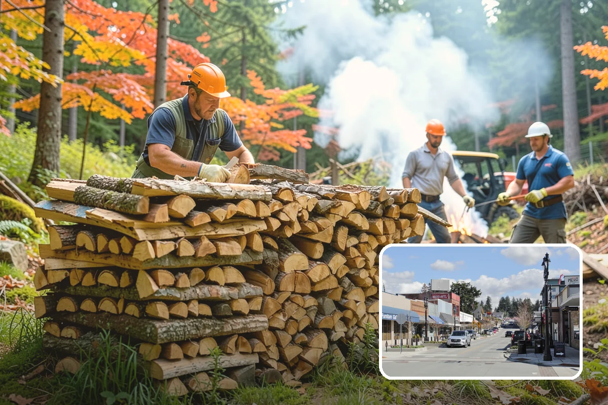 Firewood Area Cleanup in Bothell, King County, WA - Restores the whole firewood zone in one visit