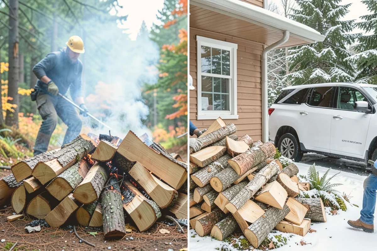 Firewood Area Cleanup in Bothell, King County, WA - Assess the full firewood area and note all the material to clear