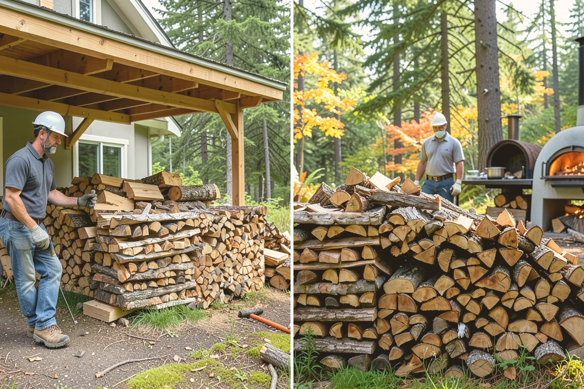 Firewood Area Cleanup in Brier, Snohomish County, WA - Assess the full firewood area and note all the material to clear