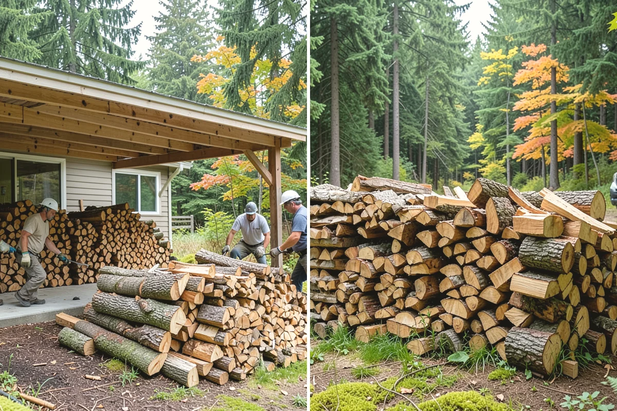 Firewood Area Cleanup in Burien, King County, WA - Assess the full firewood area and note all the material to clear