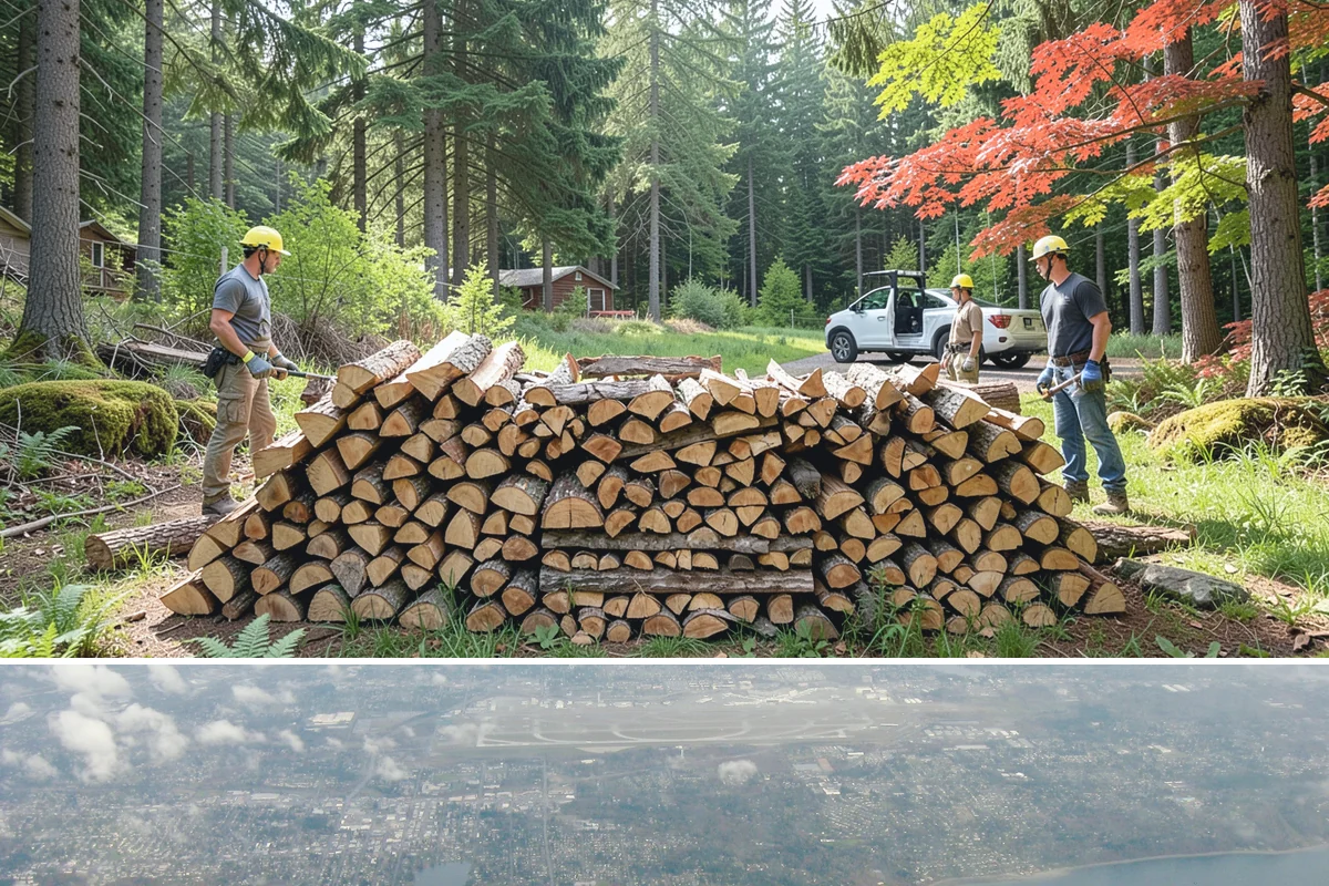 Firewood Area Cleanup in Burien, King County, WA - Early spring is the sweet spot for a full reset after winter, though a fall visit preps the space ahead of heating season.