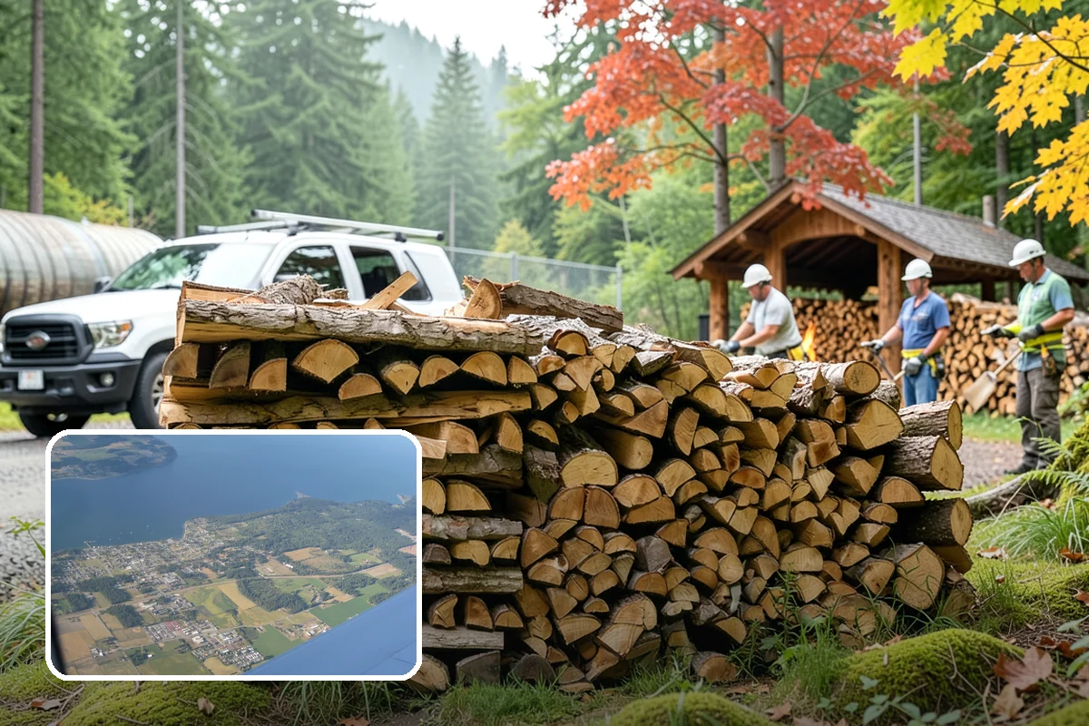 Firewood Area Cleanup in Coupeville, Island County, WA - Restores the whole firewood zone in one visit