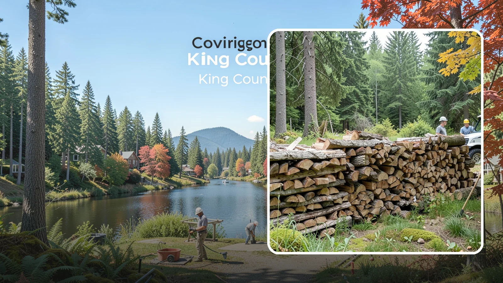Firewood Area Cleanup in Covington, King County, WA - We give your entire firewood zone a full reset, clearing debris, scraps, and clutter from top to bottom.